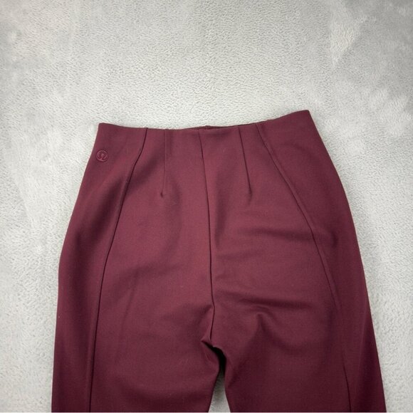 Lululemon Stretch Knit High-Rise Pull-On Pant - Red Women's Size Small - Picture 14 of 15